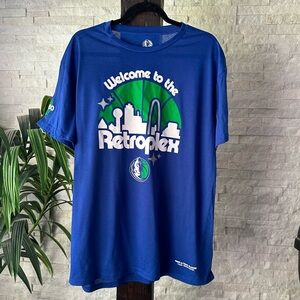 NBA Dallas Mavericks “Welcome to the Retroplex” Special Edition Blue Tee Size XL